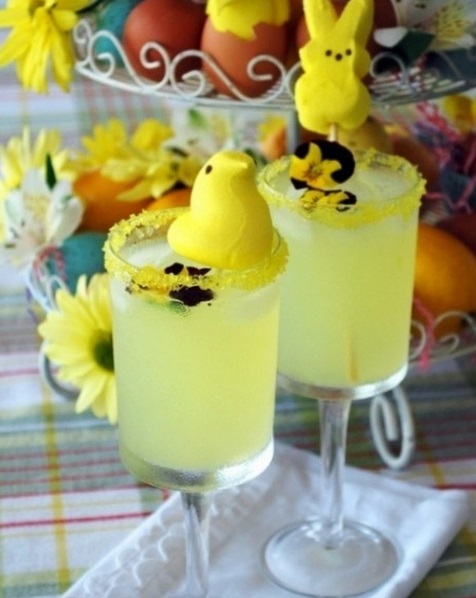 Bunny & Chick Marshmallow Peep Cocktails
