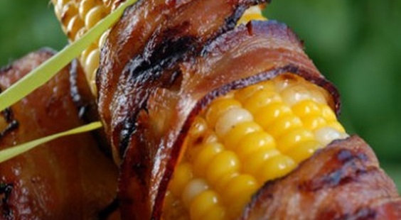 Bacon-Wrapped Corn On The Cob