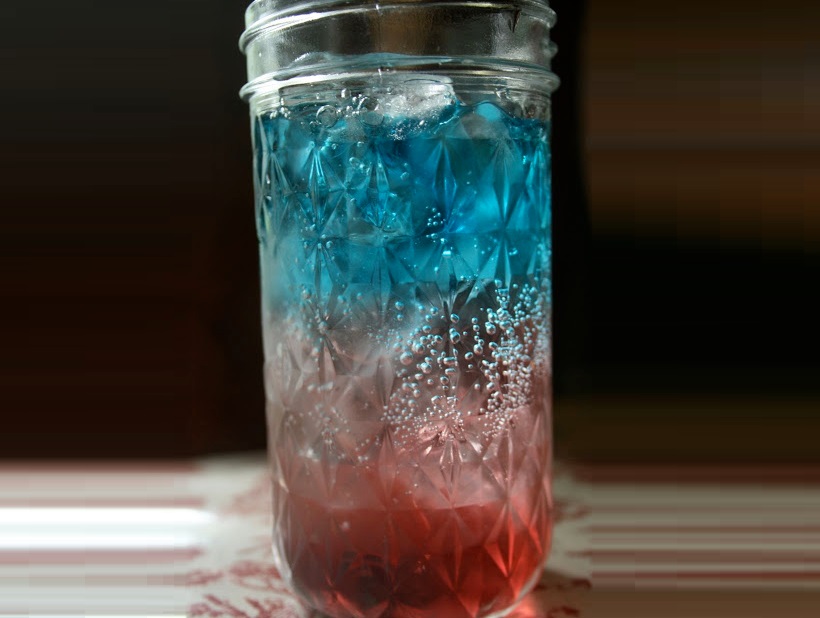 Red, White, and Blue Non-alcoholic Layered Drink