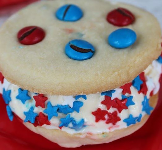 Independence Day Ice Cream Sandwiches