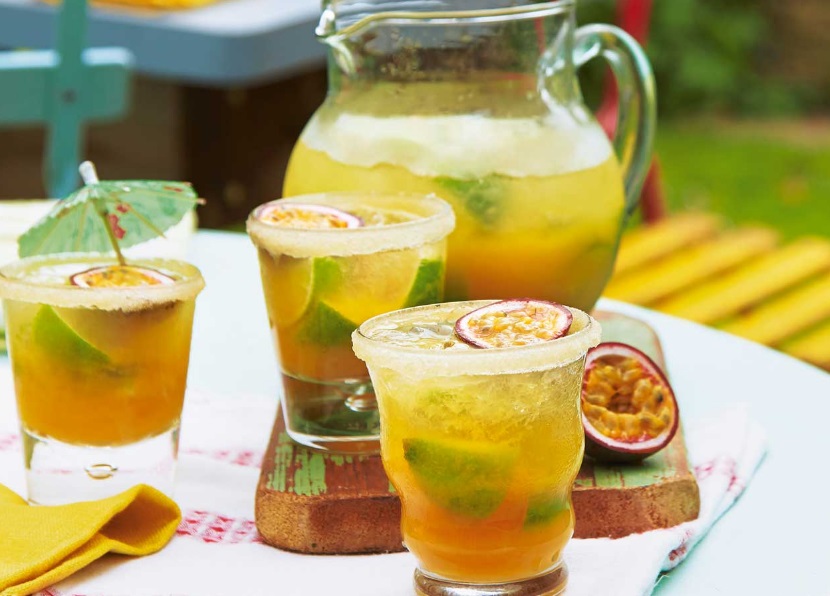 Passion Fruit and Lime Caipivodkas