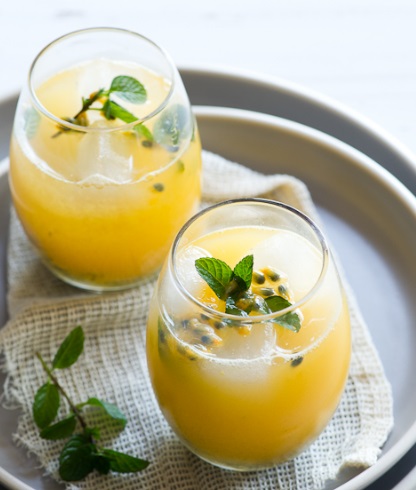 Passion Fruit And Mint Cooler