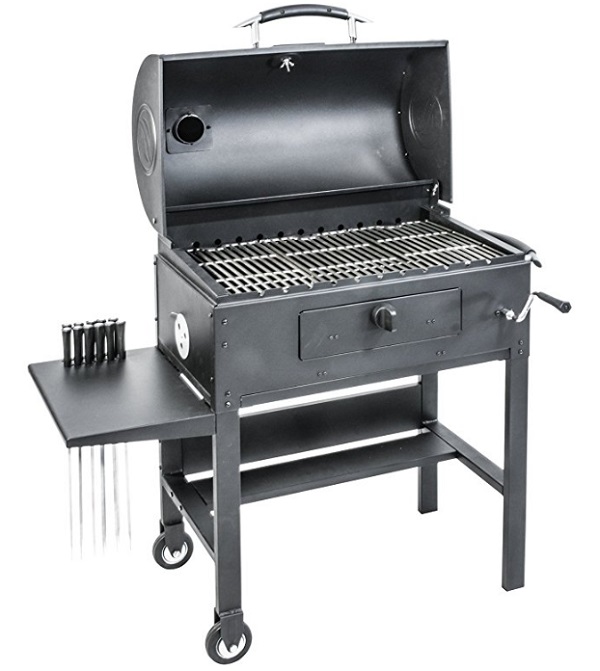 Blackstone 3-in-1 Kabob, Barbecue & Smoker Grill (With Automatic Rotisserie)