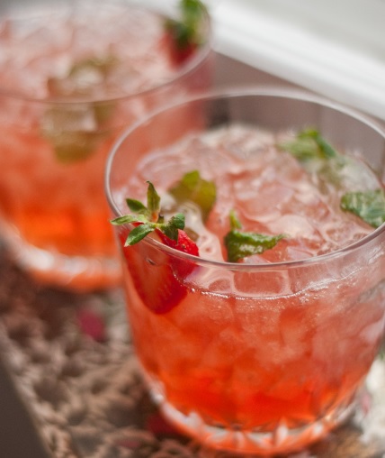 Strawberry-Infused Mint Julep