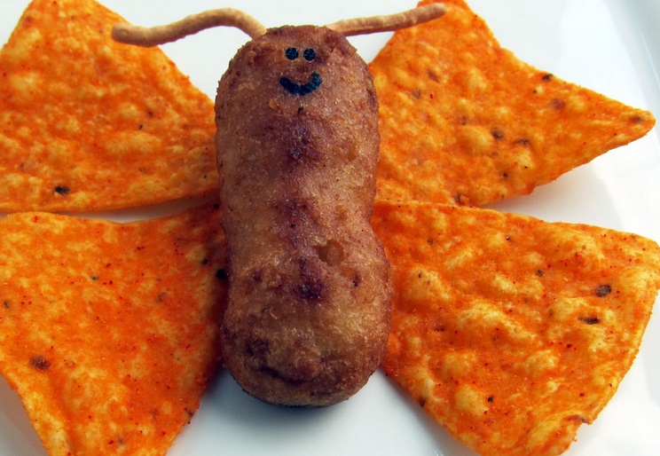 Chicken and Doritos That Look Like Butterflies
