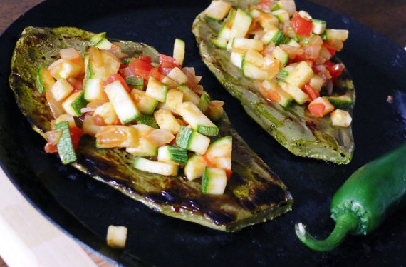 Grilled Cactus Paddles Huaraches