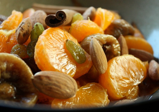 Clementine, Fig and Almond Salad