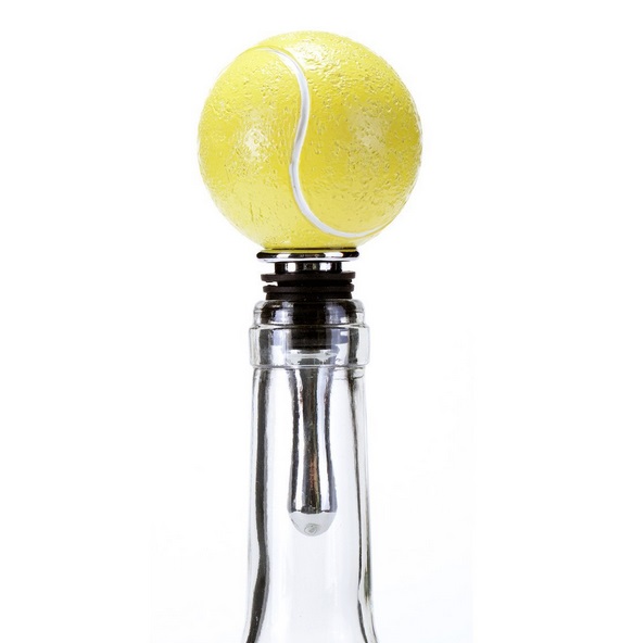 Tennis Ball Bottle Stopper