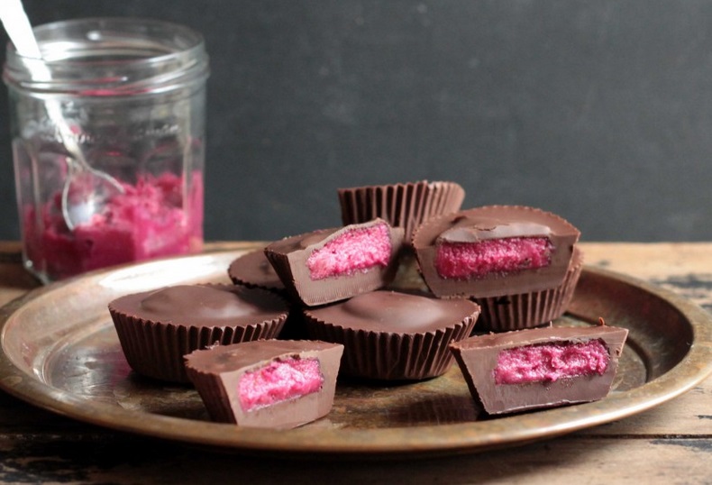 Beetroot Nut Butter Cups
