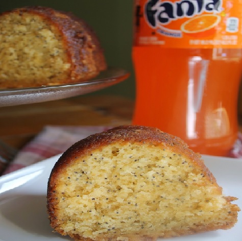 Fanta Orange & Poppy Seed Bundt Cake