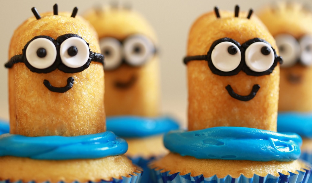 Twinkie Minion Banana Cupcakes