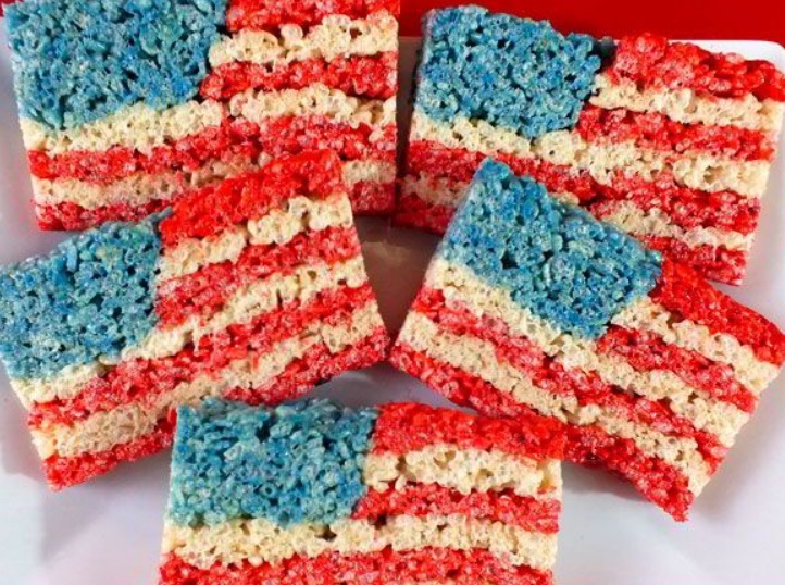 Independence Day Rice Krispie Treats