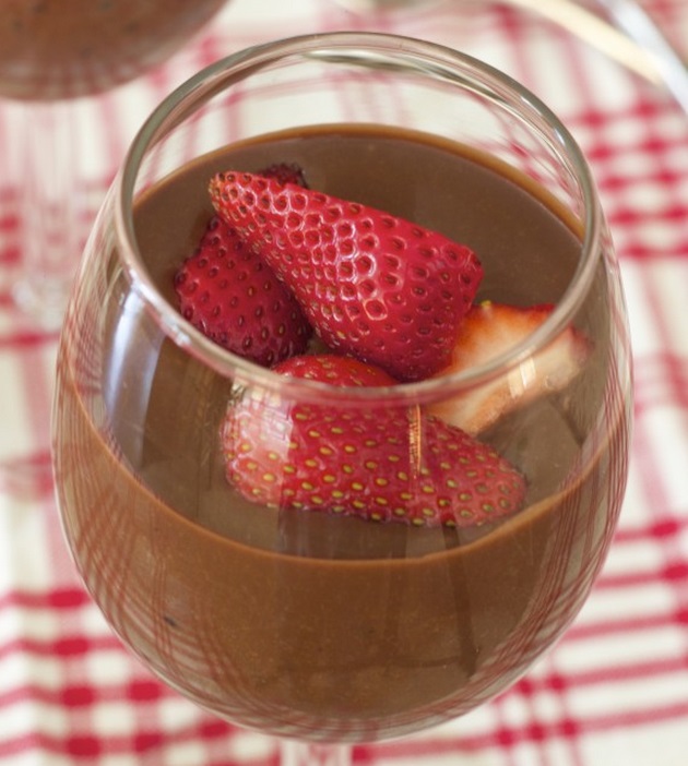 Strawberries & Dark Chocolate Tapioca Pudding