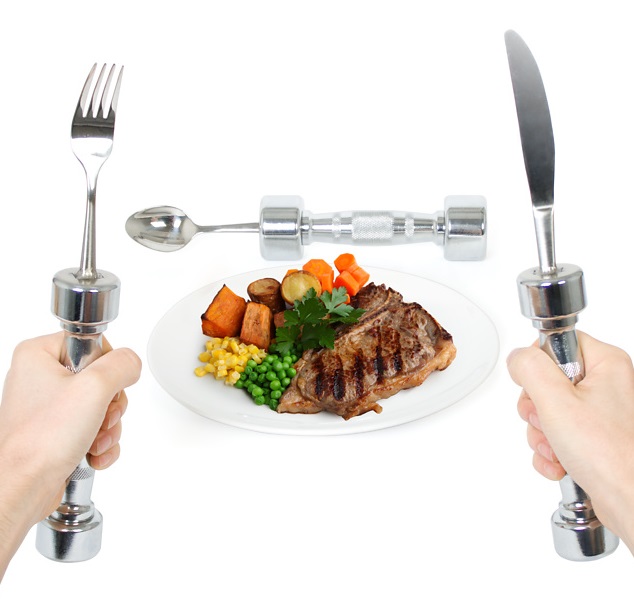 Eat Fit Dumb Bell Cutlery Set