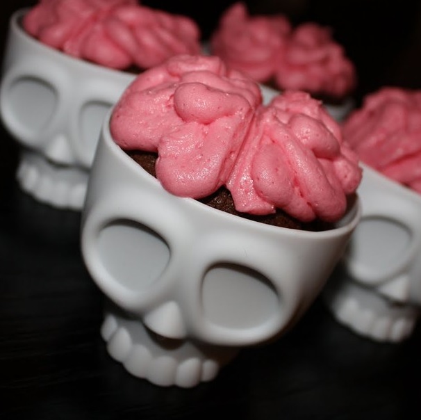 Skull Shaped Silicone Cupcake Molds