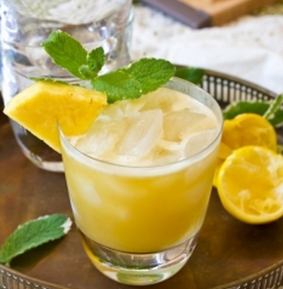 Pineapple & Mint Whiskey Sour Recipe