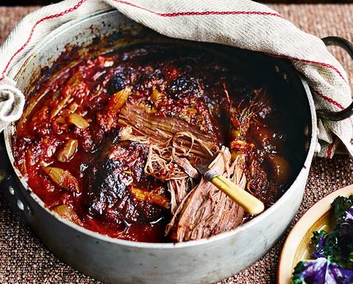 Slow-Cooked Bloody Mary Beef 