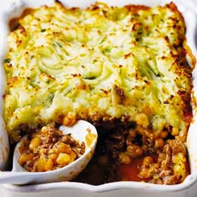Cottage Pie with Baked Beans