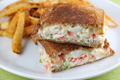 Crab & Cheese Grilled Sandwich
