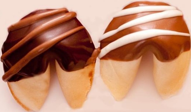 Chocolate Covered Fortune Cookies
