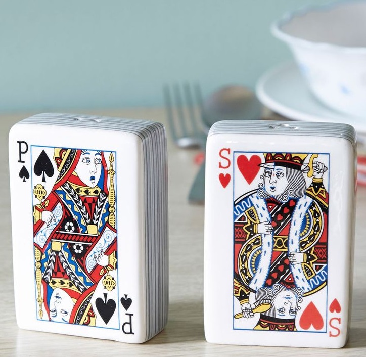 Playing Cards Salt and Pepper Shakers