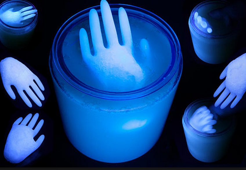 Glowing Severed-Hand Halloween Punch