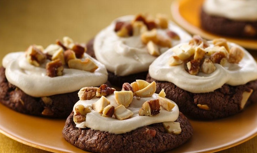 Nutty Chocolate-Irish Cream Cookies