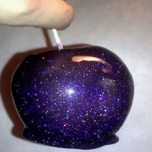 Cosmic Glitter Candy Apples