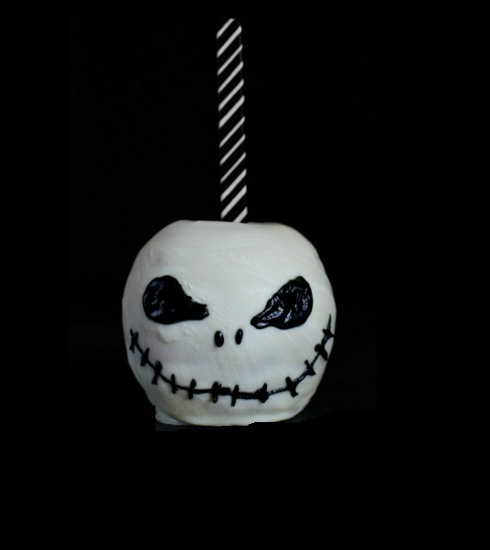 Jack Skellington Chocolate Covered Candy Apples