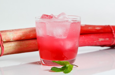 Homemade Rhubarb Fizzy Drink
