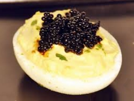 Horseradish & Caviar Hard-Boiled Deviled Eggs