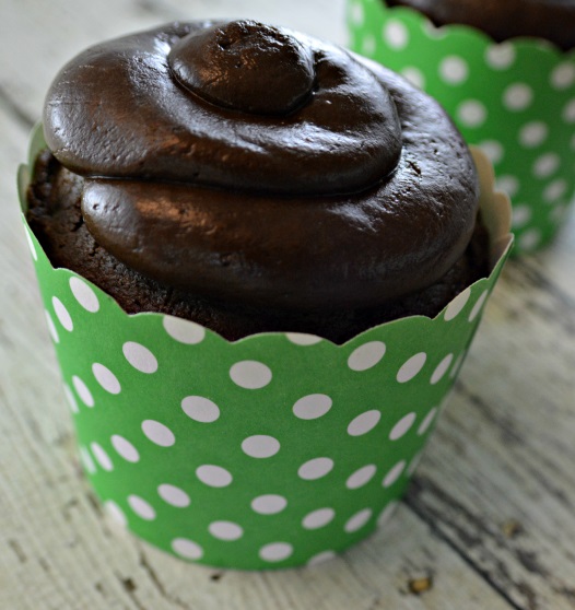 Tootsie Roll Frosted Cupcakes