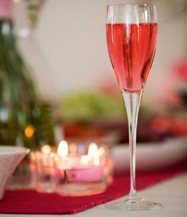 Homemade Pink Champagne