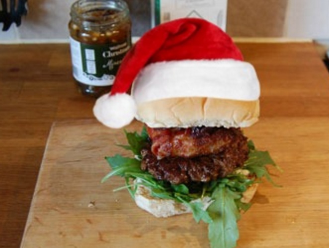 Venison Christmas Burger