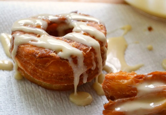 Maple Glazed Puff Pastry Donuts