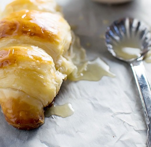 Honey Butter Drizzled Croissants