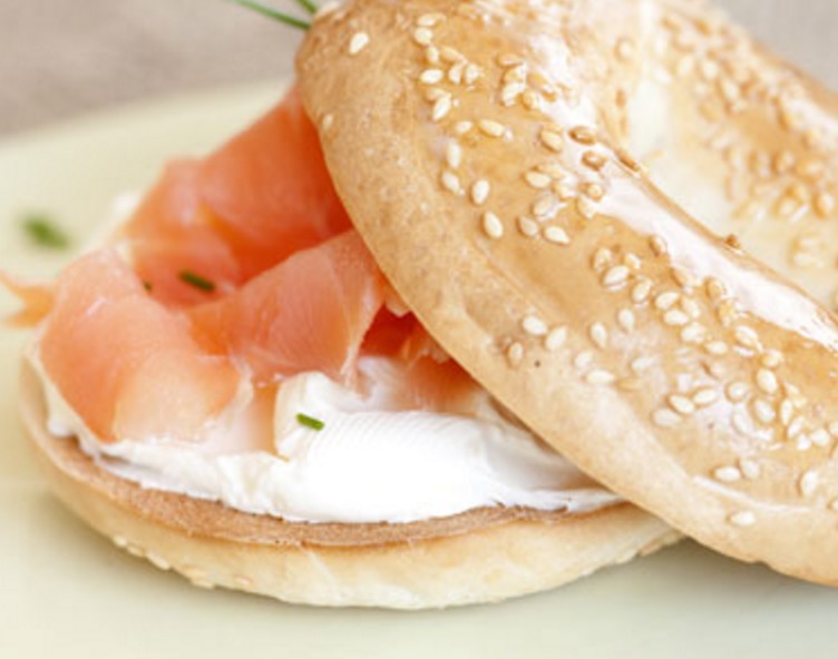 Bagel and Lox With Cream Cheese