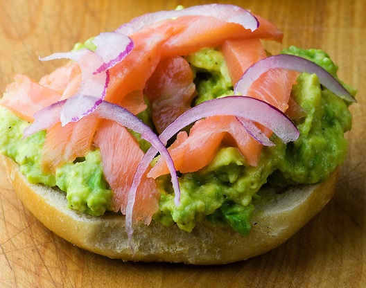 Bagel With Lox And Avocado