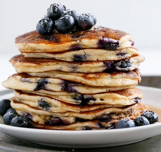 Blueberry Ricotta Pancakes