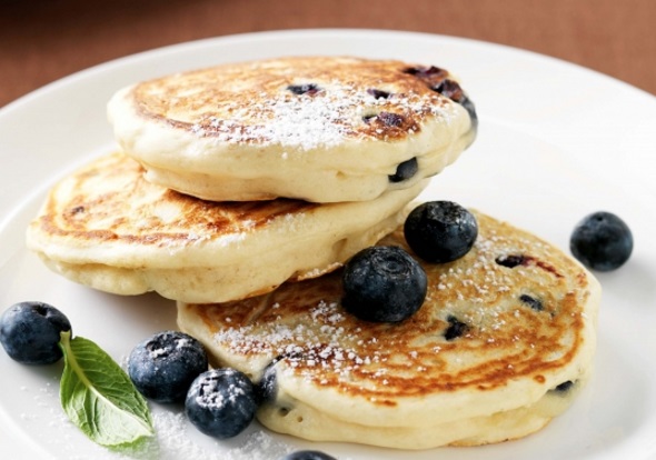 Blueberry And Vanilla Pancakes