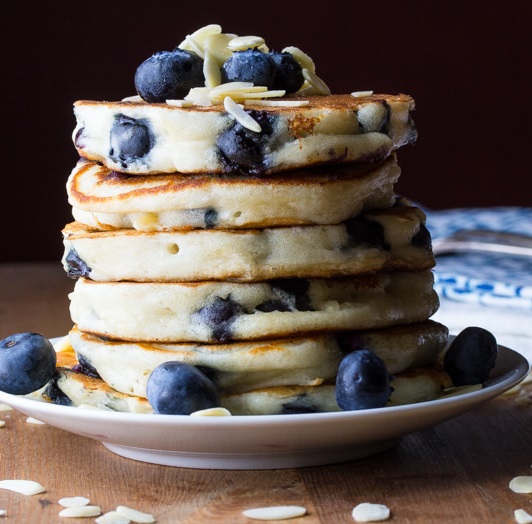 Blueberry & Almond Pancakes