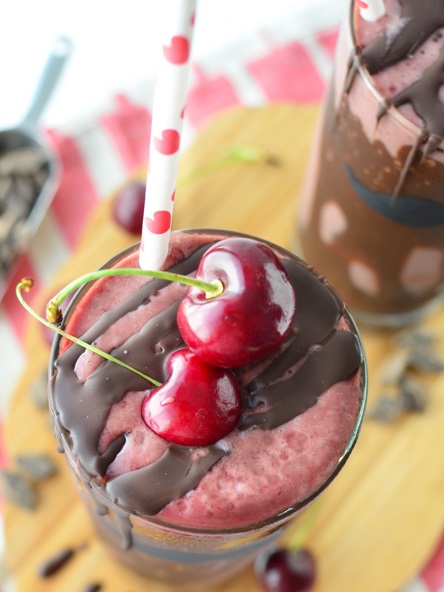 Vegan Chocolate Cherry Milkshake