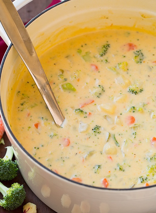 Cheesy Vegetable Chowder Soup