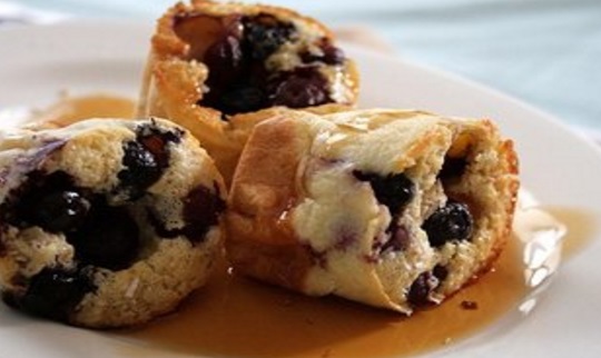 Blueberry Oatmeal Popovers