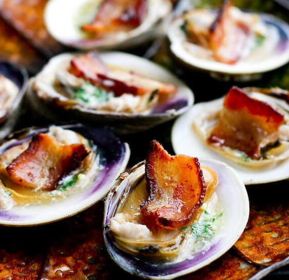 Bacon Clams On The Halfshell