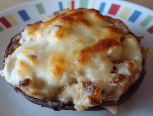 Bacon and Cheese-Stuffed Portobello Mushrooms