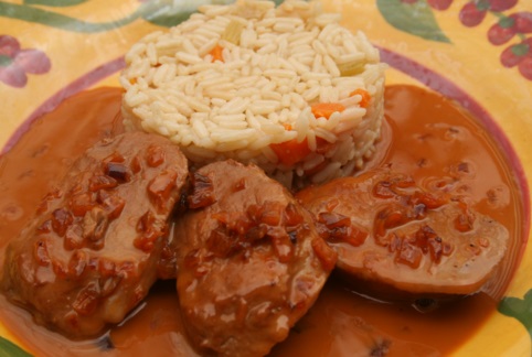 Pork Tenderloin & Savory Caramel Sauce