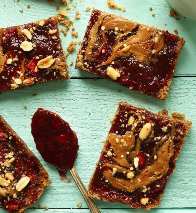 Peanut Butter and Jelly Day Bars