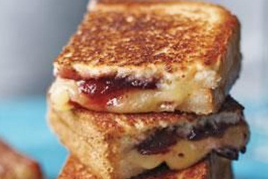 Cheese & Jam Grilled Toastie