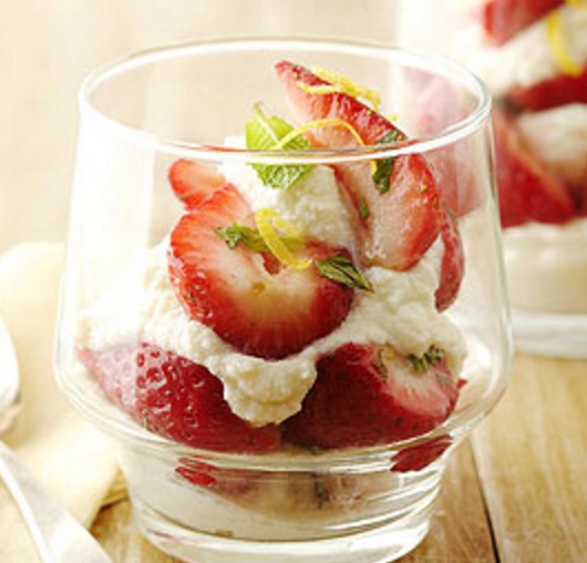 Ricotta & Strawberry Parfait